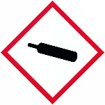 A sign with a black object in the middleDescription automatically generated