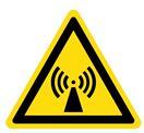 Radio Frequency Radiation Symbol Label LABEL-TRIANGLE-10-a