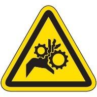 International Symbol Labels - Pinch Point, Safety Label Emedco